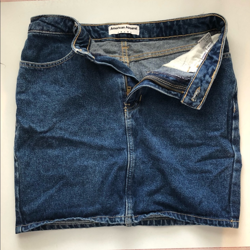 American Apparel Jean Skirt